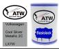 Preview: Volkswagen, Cool Silver Metallic 2C, LX7W: 500ml Lackdose, von ATW Autoteile West.